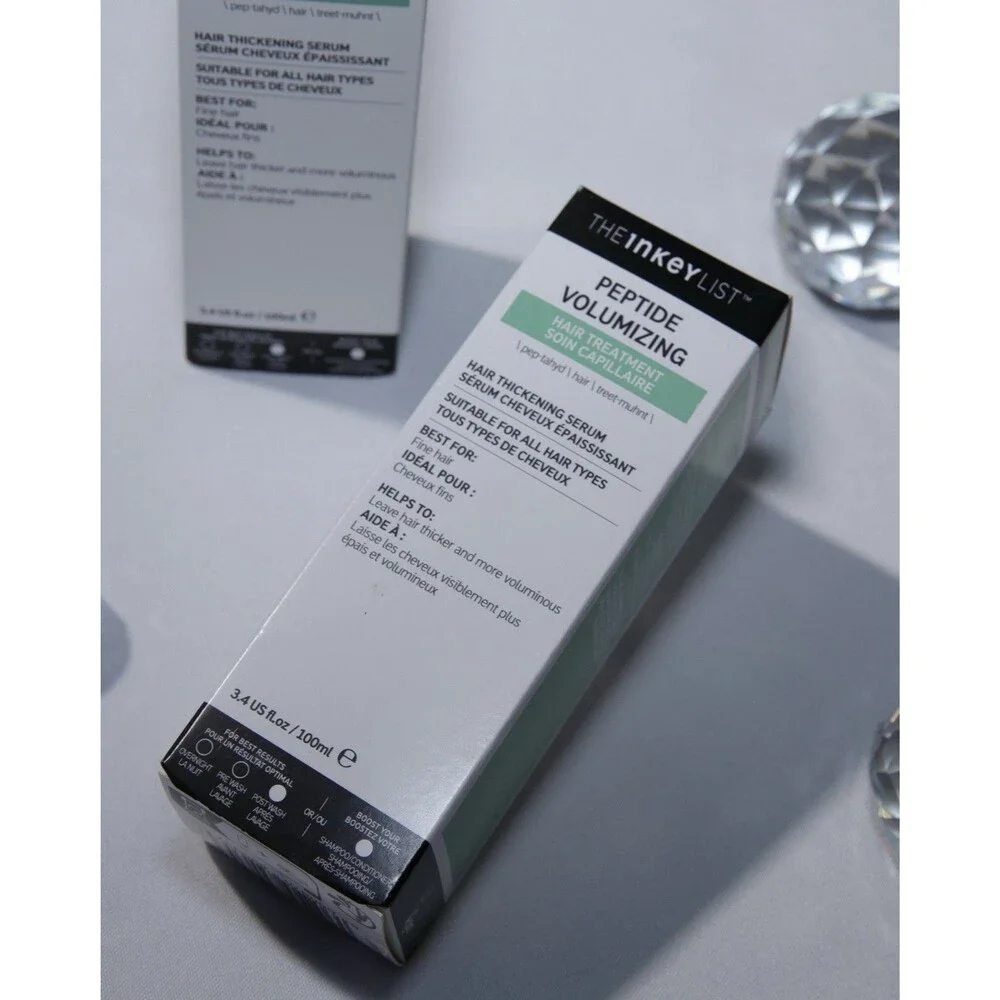THE INKEY LIST Peptide Volumizing Hair Treatment Serum Thinning Fine Hair 100ml